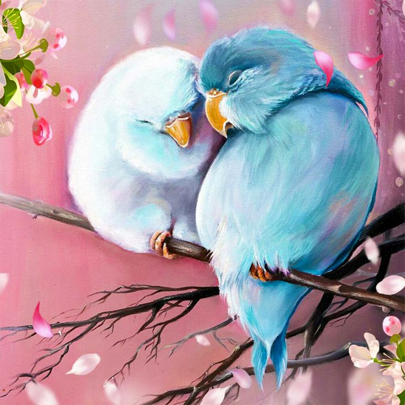 Pair Of Parrots - Full Round Drill Diamond Painting 30*30CM