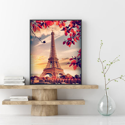 Eiffel Tower - Full Round Drill Diamond Painting 30*40CM