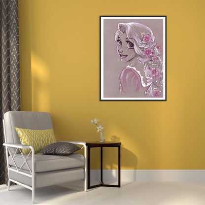 Princess Rapunzel - Full Round Drill Diamond Painting 40*50CM