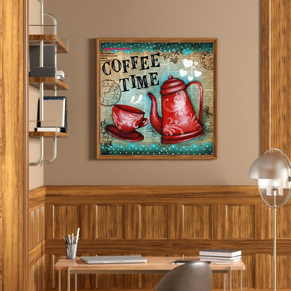 Coffee Time - Full Round Drill Diamond Painting 40*40CM