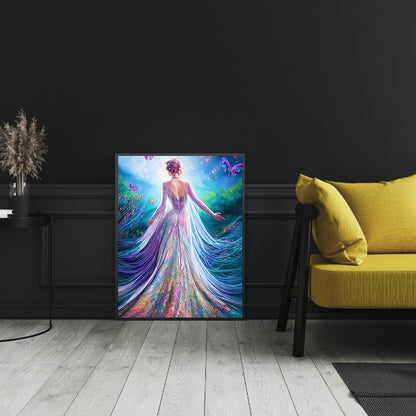 Mermaid Princess 30*40CM(Canvas) Full Round Drill Diamond Painting