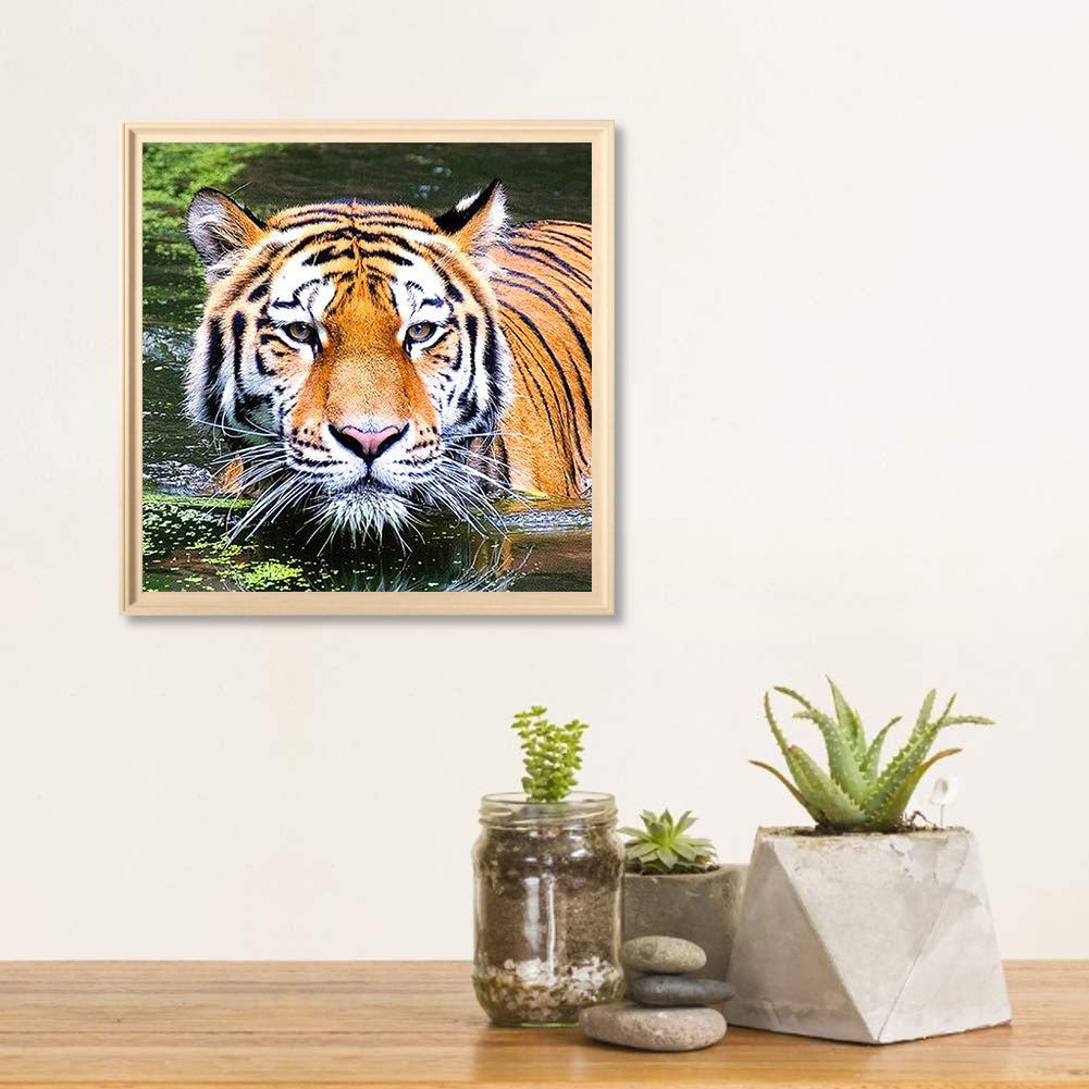Tiger - Full Round Drill Diamond Painting 40*40CM