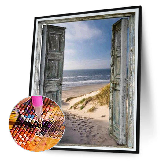 Front Beach - Full Round Drill Diamond Painting 40*50CM