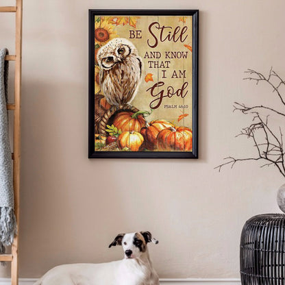 Owl 40*50CM(Canvas) Full Round Drill Diamond Painting