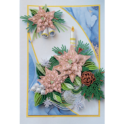 Flower Candle Quilling Paper Painting - Special Shaped Drill Diamond Painting 30*40CM