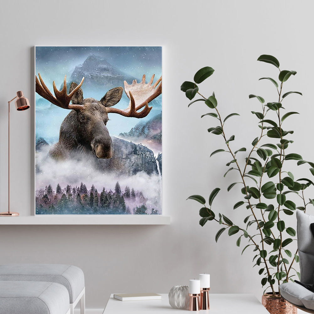 Forest Rhino - Full Square Drill Diamond Painting 30*40CM