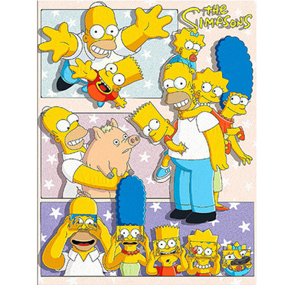 Simpson 40*50CM(Canvas) Full Round Drill Diamond Painting