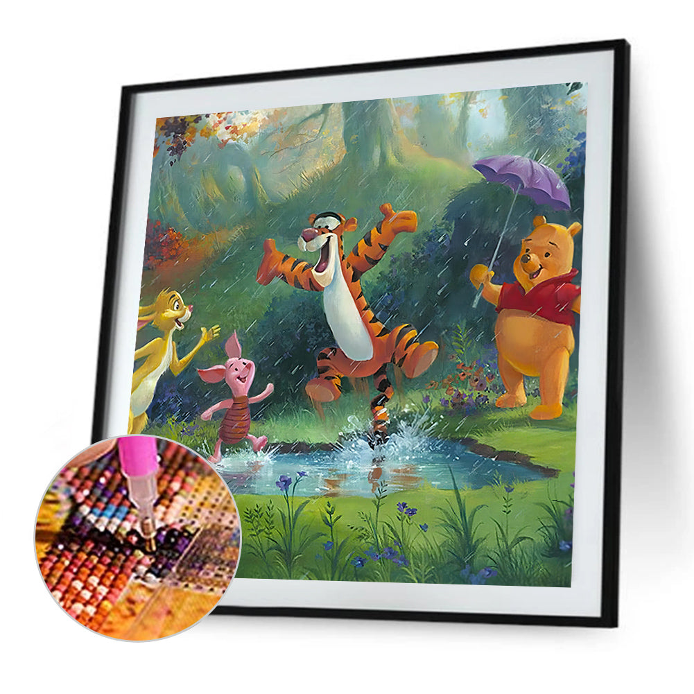 Winnie The Pooh And Tigger - Full Round Drill Diamond Painting 40*40CM
