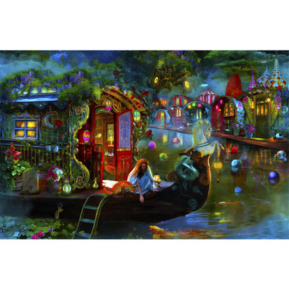 Dream Carriage - Full Round Drill Diamond Painting 50*30CM
