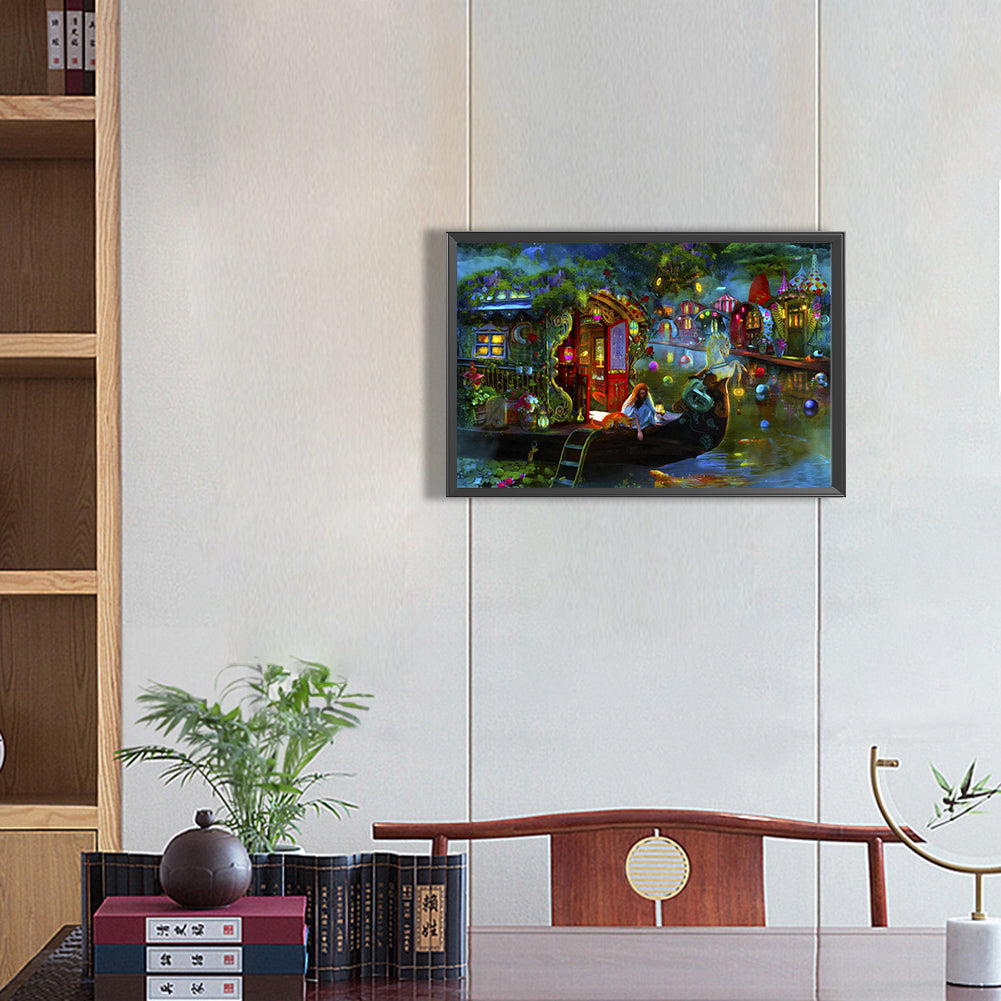 Dream Carriage - Full Round Drill Diamond Painting 50*30CM