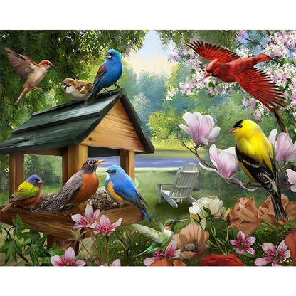 Bird Outside The Nest 50*40CM(Canvas) Full Round Drill Diamond Painting