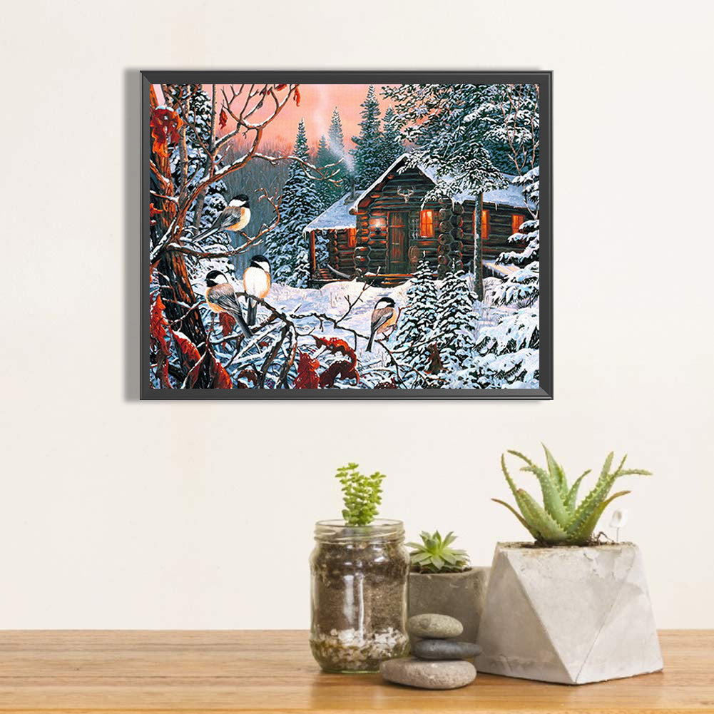 Country House - Full Round Drill Diamond Painting 50*40CM