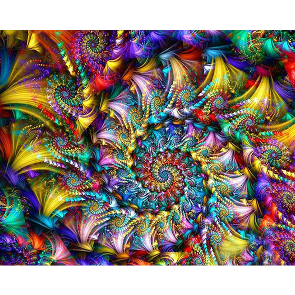 Fractal Art 50*40CM(Canvas) Full Round Drill Diamond Painting