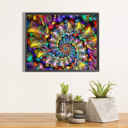 Fractal Art 50*40CM(Canvas) Full Round Drill Diamond Painting