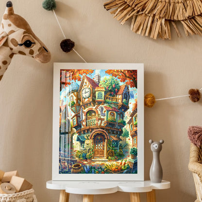 Abstract Castle - Full Round Drill Diamond Painting 40*50CM