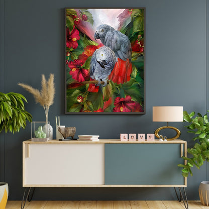 Parrot - Full Round Drill Diamond Painting 40*50CM
