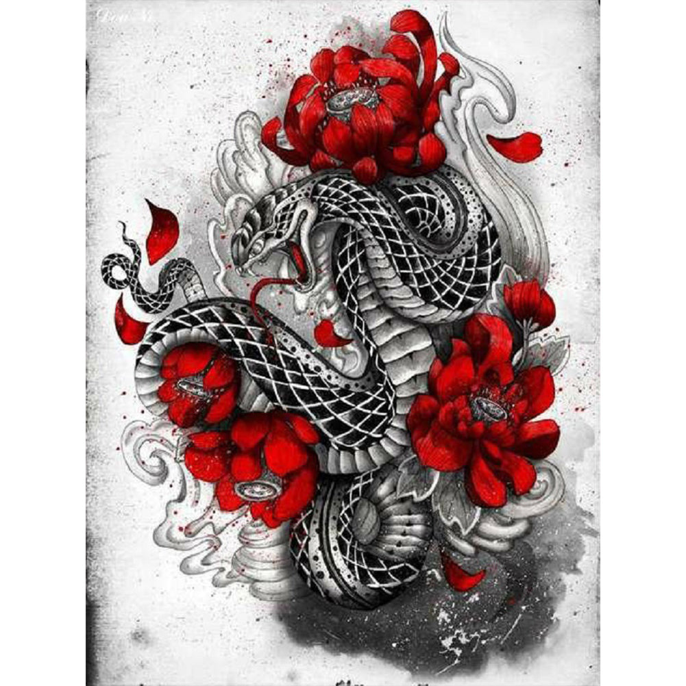 Snake - Full Round Drill Diamond Painting 30*40CM