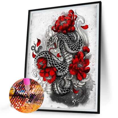 Snake - Full Round Drill Diamond Painting 30*40CM