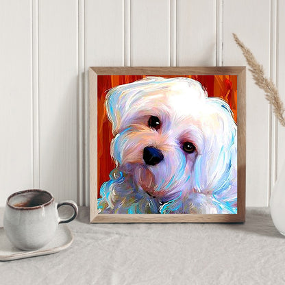 Bichon Puppy - Full Square Drill Diamond Painting 30*30CM