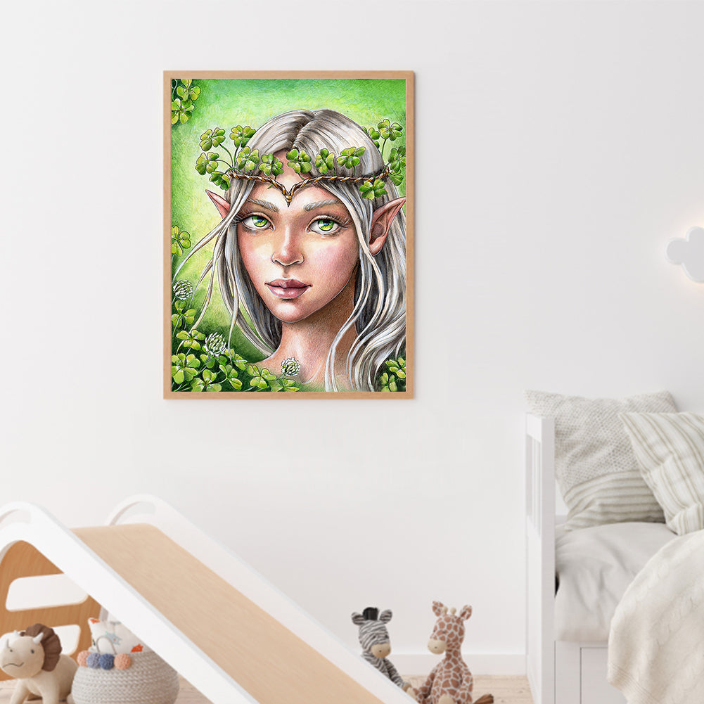 Elf Girl - Full Round Drill Diamond Painting 30*40CM