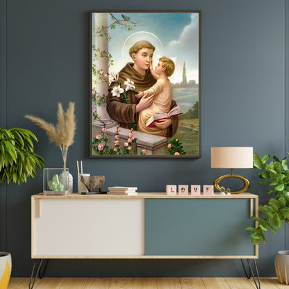 Saint Anthony Of Padua - Full Round Drill Diamond Painting 30*40CM