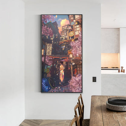 Beautiful Anime Girl - Full Round Drill Diamond Painting 30*70CM