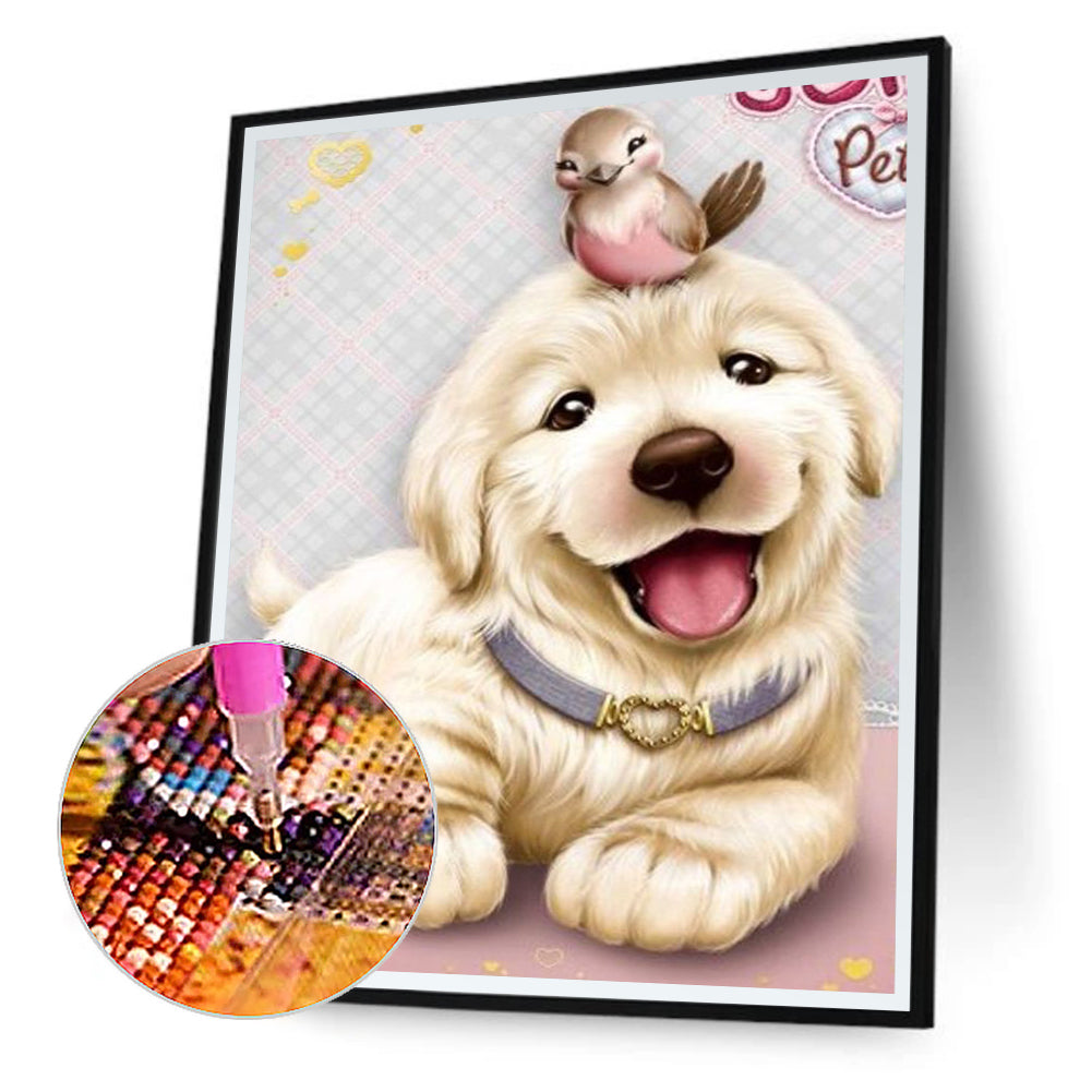 Puppy - Full Round Drill Diamond Painting 30*40CM