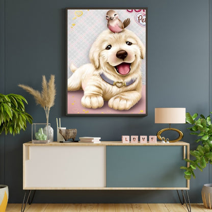 Puppy - Full Round Drill Diamond Painting 30*40CM