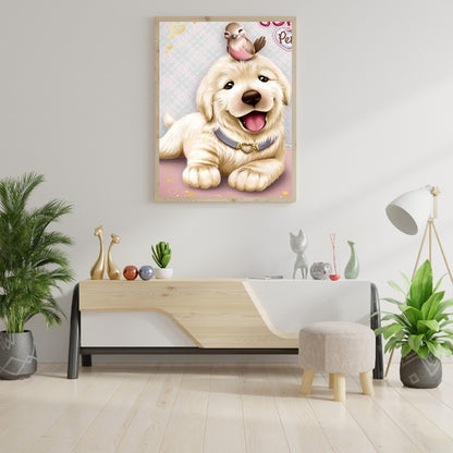 Puppy - Full Round Drill Diamond Painting 30*40CM