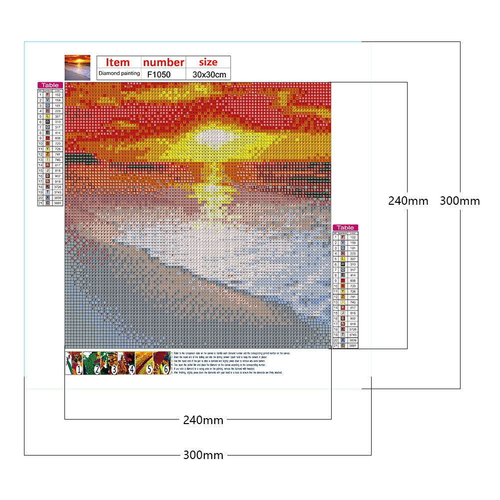 Sunset Sunset - Full Square Drill Diamond Painting 30*30CM