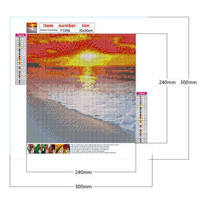 Sunset Sunset - Full Square Drill Diamond Painting 30*30CM