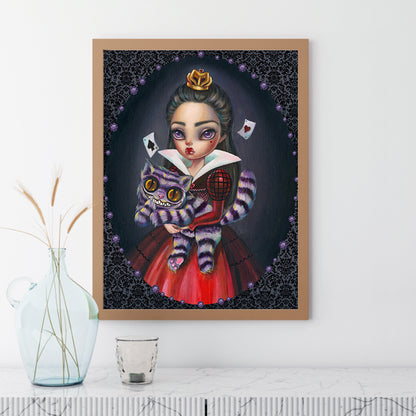 Cartoon Red Queen Girl - Full Round Drill Diamond Painting 30*40CM