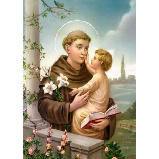 Saint Anthony Of Padua - Full Round Drill Diamond Painting 40*50CM