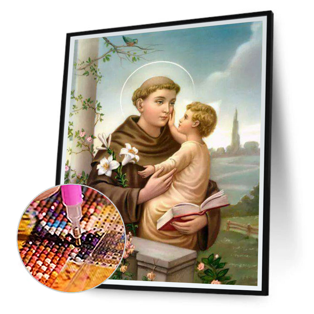 Saint Anthony Of Padua - Full Round Drill Diamond Painting 40*50CM