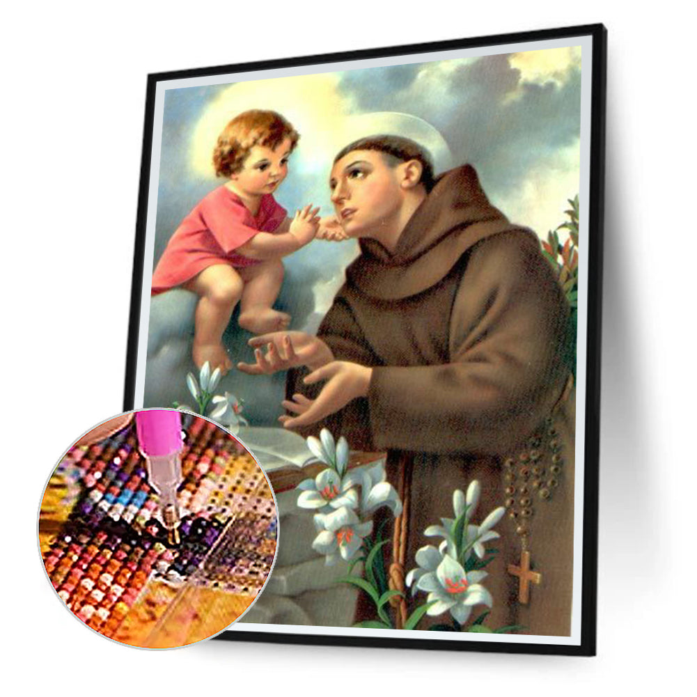 Saint Anthony Of Padua - Full Round Drill Diamond Painting 40*50CM