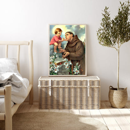 Saint Anthony Of Padua - Full Round Drill Diamond Painting 40*50CM
