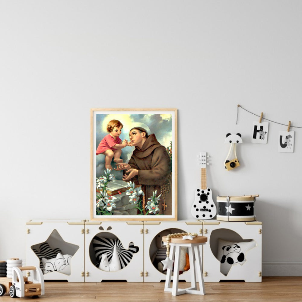 Saint Anthony Of Padua - Full Round Drill Diamond Painting 40*50CM