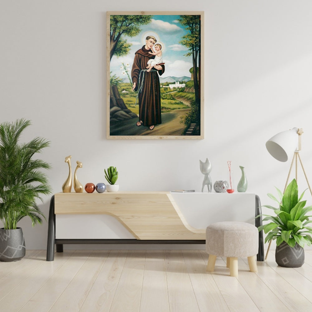 Saint Anthony Of Padua - Full Round Drill Diamond Painting 40*50CM