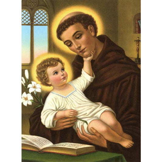 Saint Anthony Of Padua - Full Round Drill Diamond Painting 40*50CM