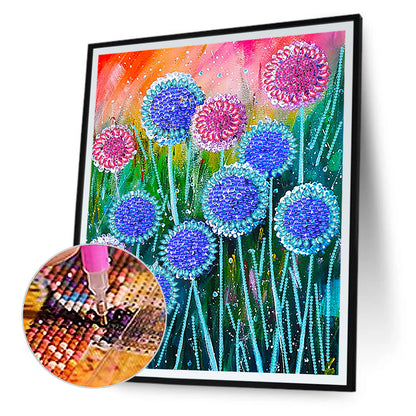 Dandelion - Special Shaped Drill Diamond Painting 30*40CM