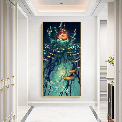 Clear Lake Water - Full Round Drill Diamond Painting 30*70CM