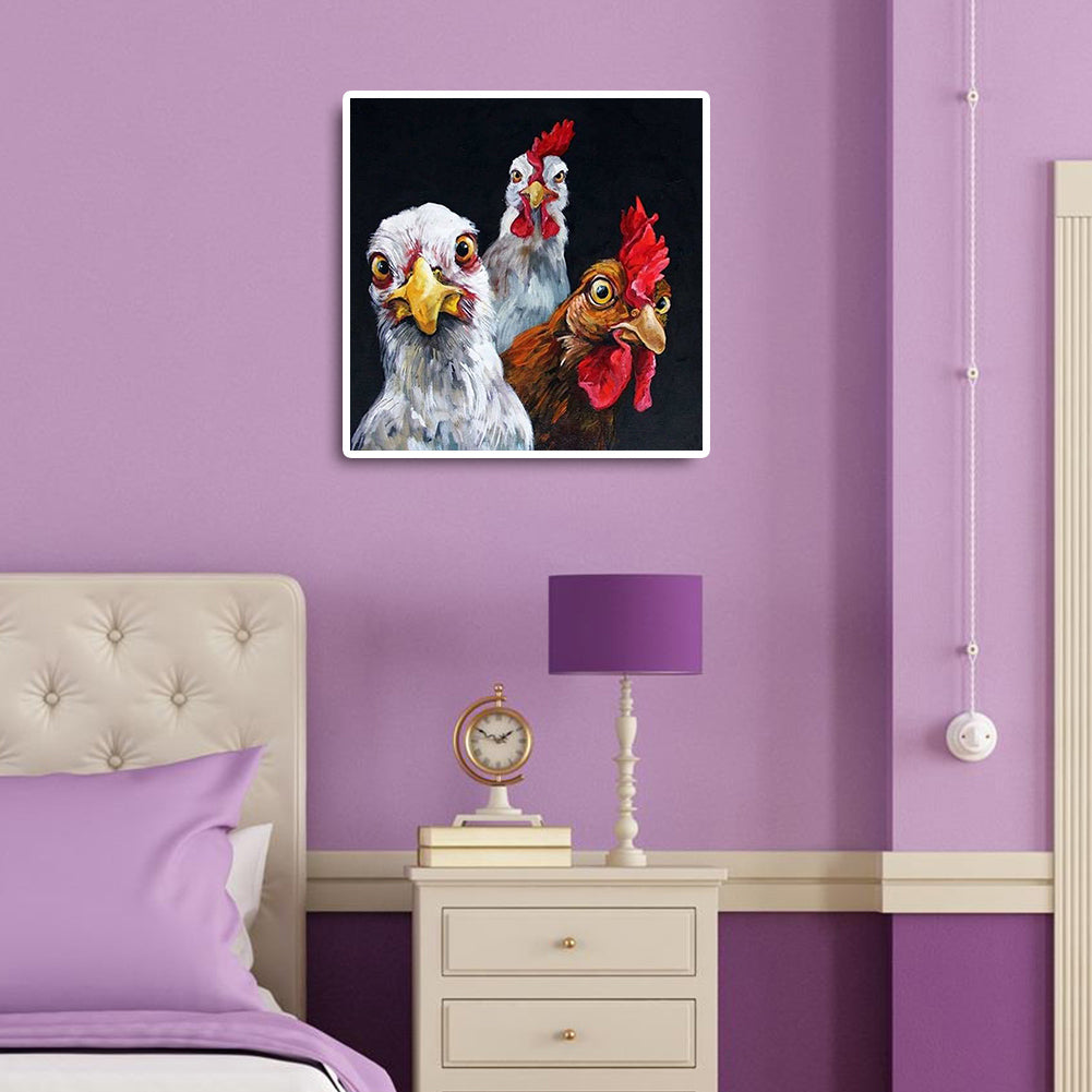 Rooster - Full Round Drill Diamond Painting 50*50CM