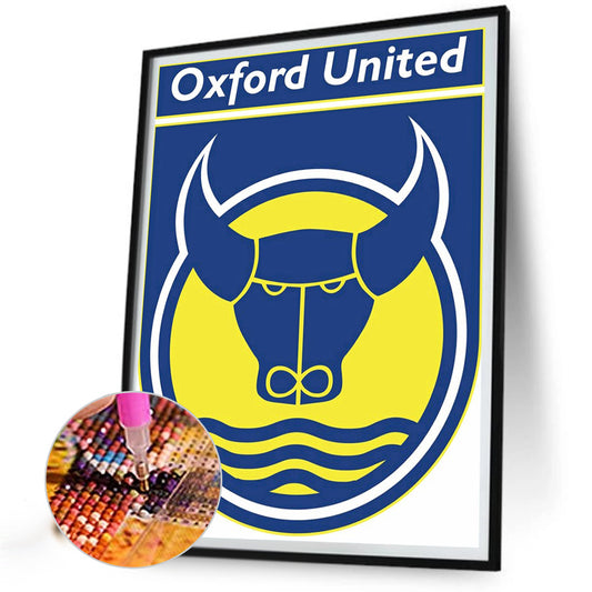 Oxford United Football - Full Round Drill Diamond Painting 30*40CM