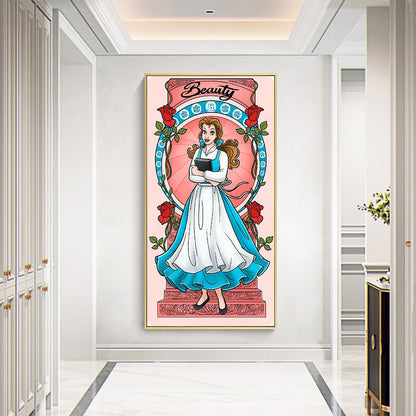 Princess Belle - Full Round Drill Diamond Painting 40*70CM