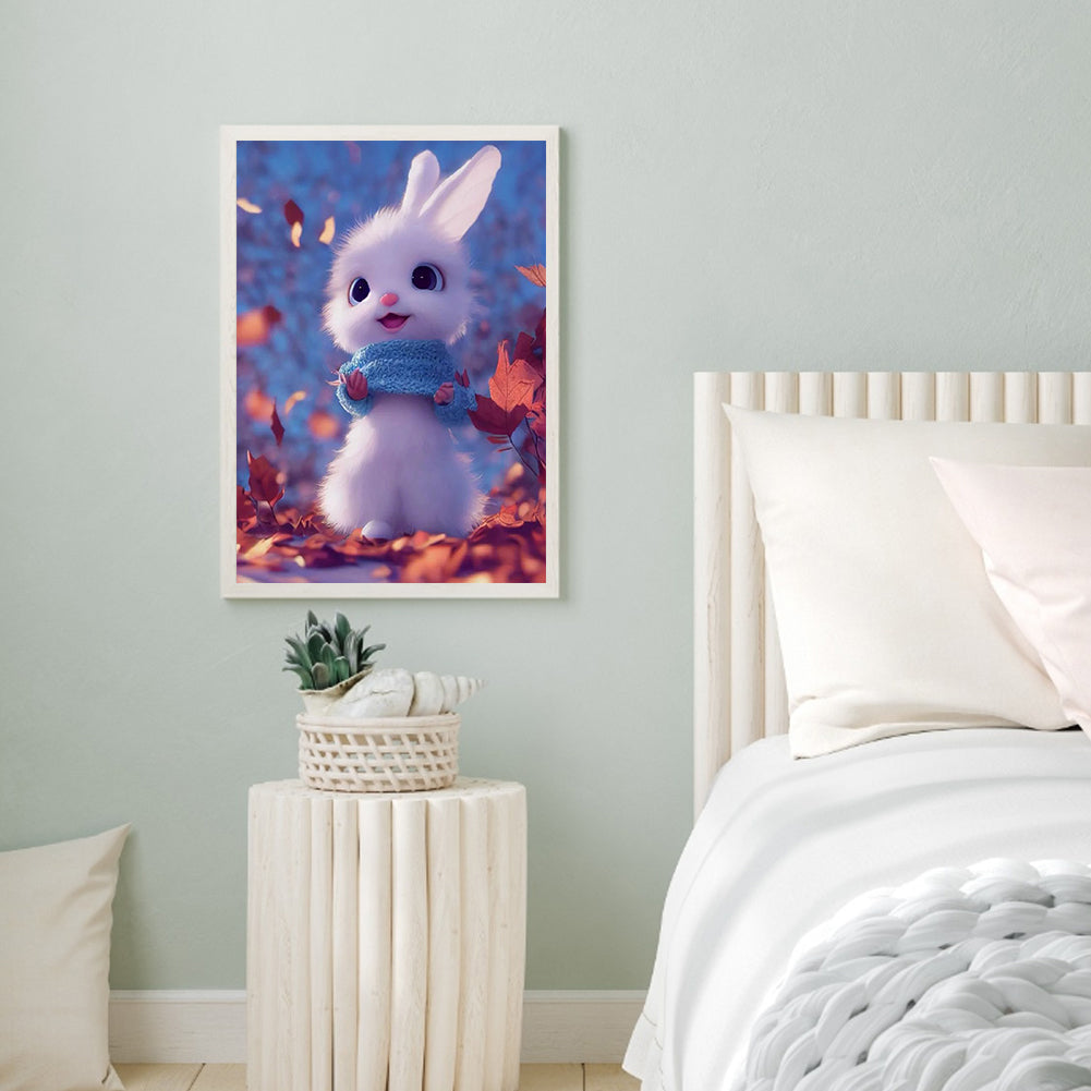 Cute Bunny - Full Round Drill Diamond Painting 30*40CM