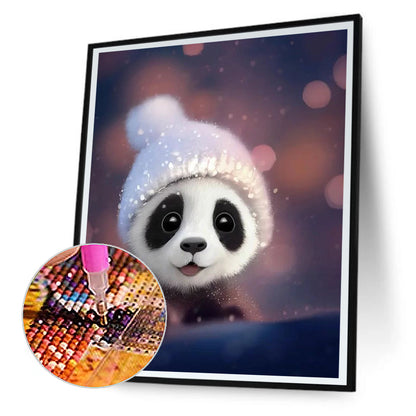 Cute Little Panda - Full Round Drill Diamond Painting 30*40CM