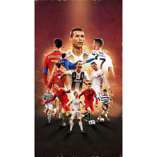 Portuguese Football Star Ronaldo - Full Round Drill Diamond Painting 30*50CM