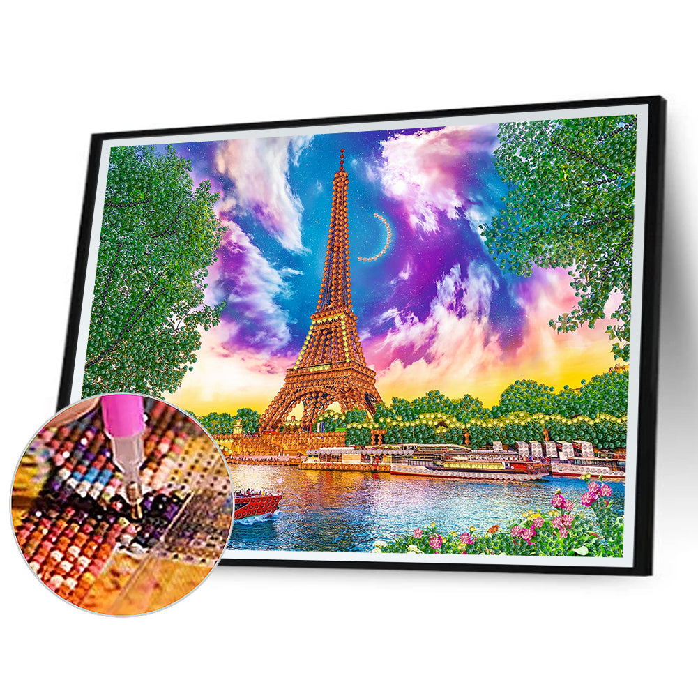 Eiffel Tower - Special Shaped Drill Diamond Painting 40*30CM