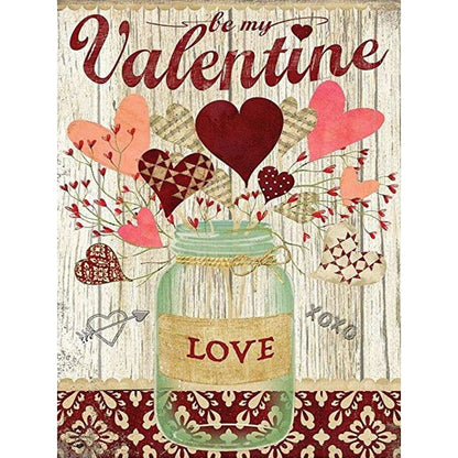 Valentine'S Day Vase - Full Round Drill Diamond Painting 30*40CM
