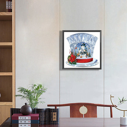 Christmas Snowman - Full Round Drill Diamond Painting 30*30CM